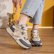 Damen Sportliche High-Top Sneakers mit kuscheligem Fleece-Futter und rutschfester Sohle