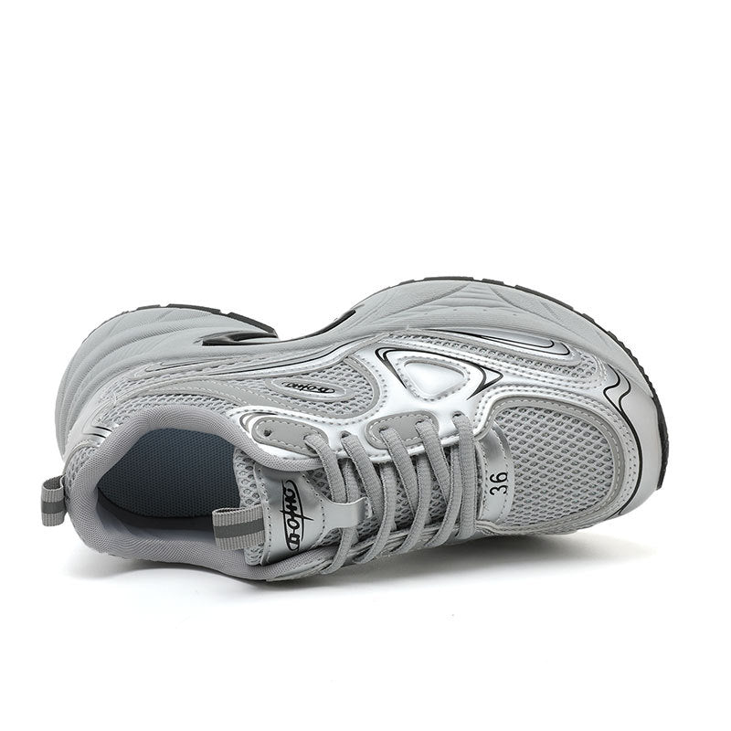 Damen Sportliche Lauf-Sneaker mit atmungsaktiver Mesh-Oberfläche und dämpfendem Fußbett