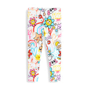 Mädchen Leggings mit buntem Frühlingsdesign Drune