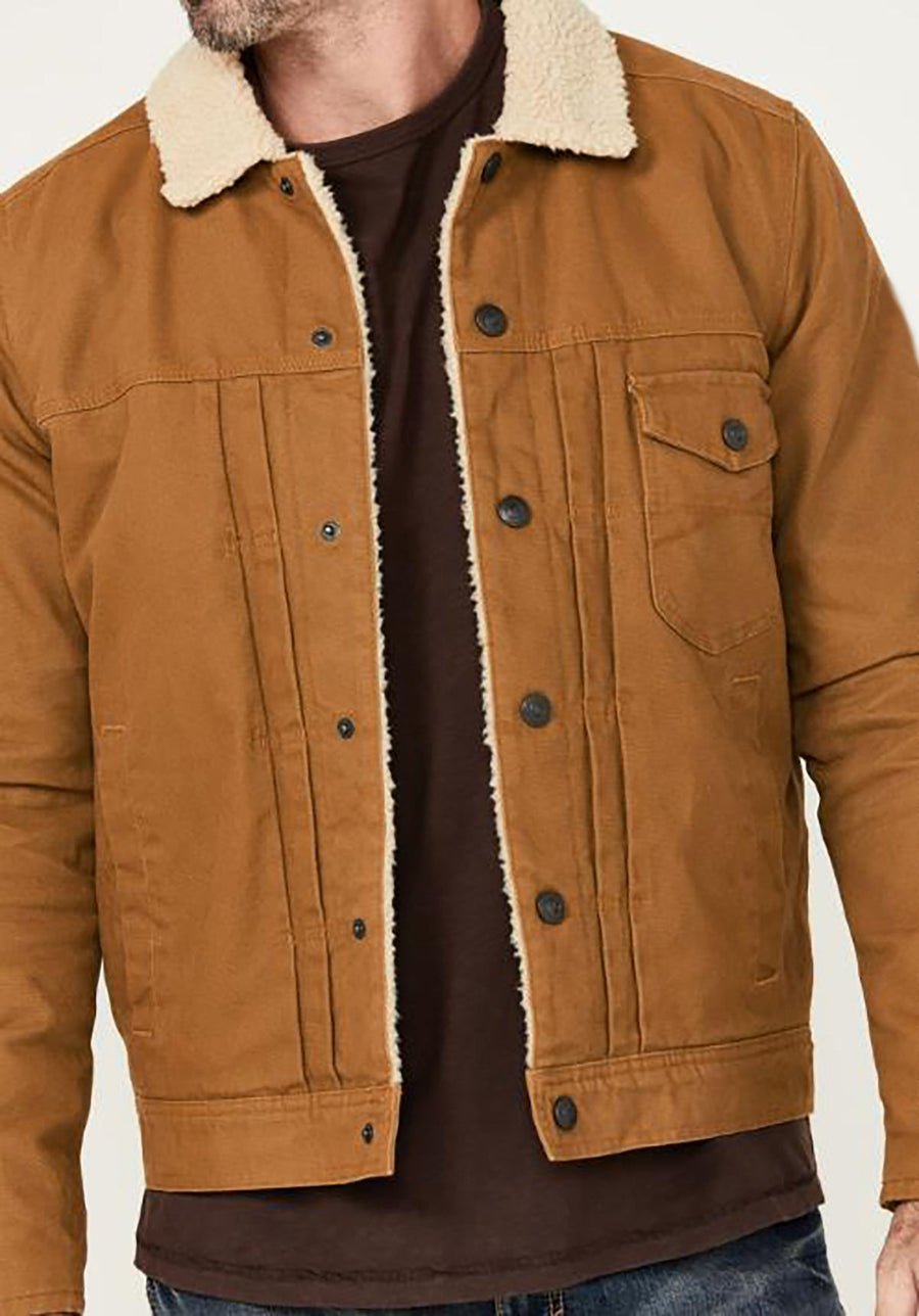 Herren Fleece gefütterte Bikerjacke Aliams