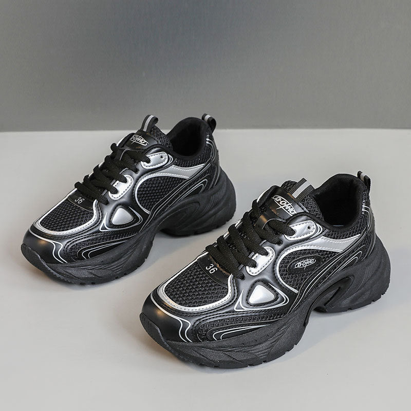 Damen Sportliche Lauf-Sneaker mit atmungsaktiver Mesh-Oberfläche und dämpfendem Fußbett