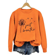 Damen Sweatshirt mit inspirierendem Pusteblumen-Motiv