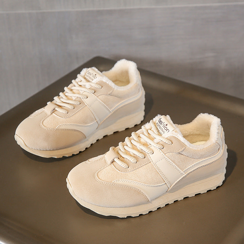 Damen Komfortable Winter Sneakers mit weichem Fleecefutter