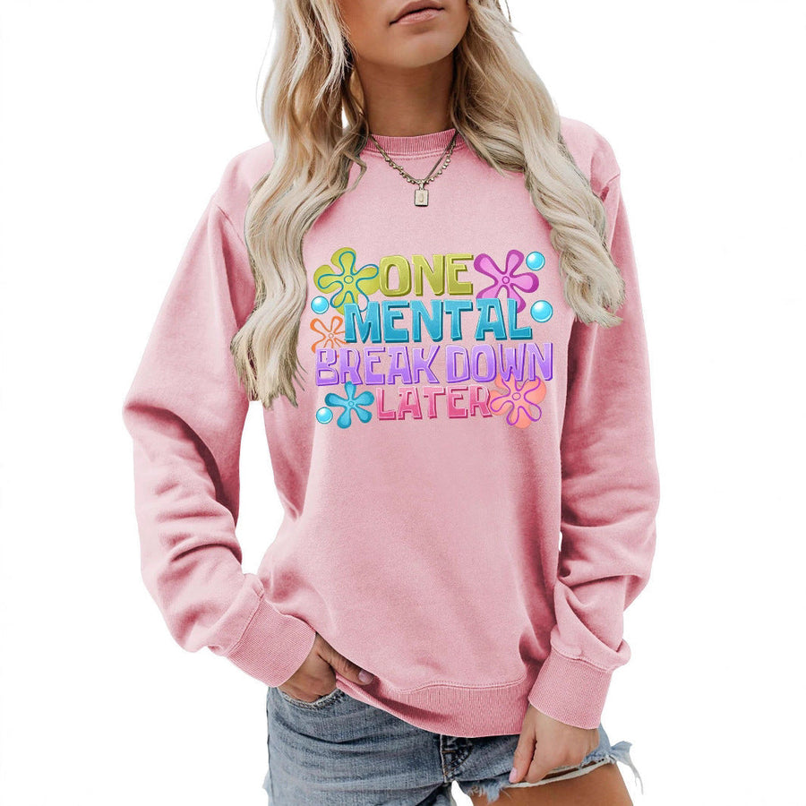 Damen Sweatshirt mit kreativem Aufdruck