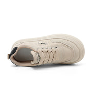 Damen modische Plateau-Sneaker mit atmungsaktiver Oberflächenstruktur und dämpfender Sohle