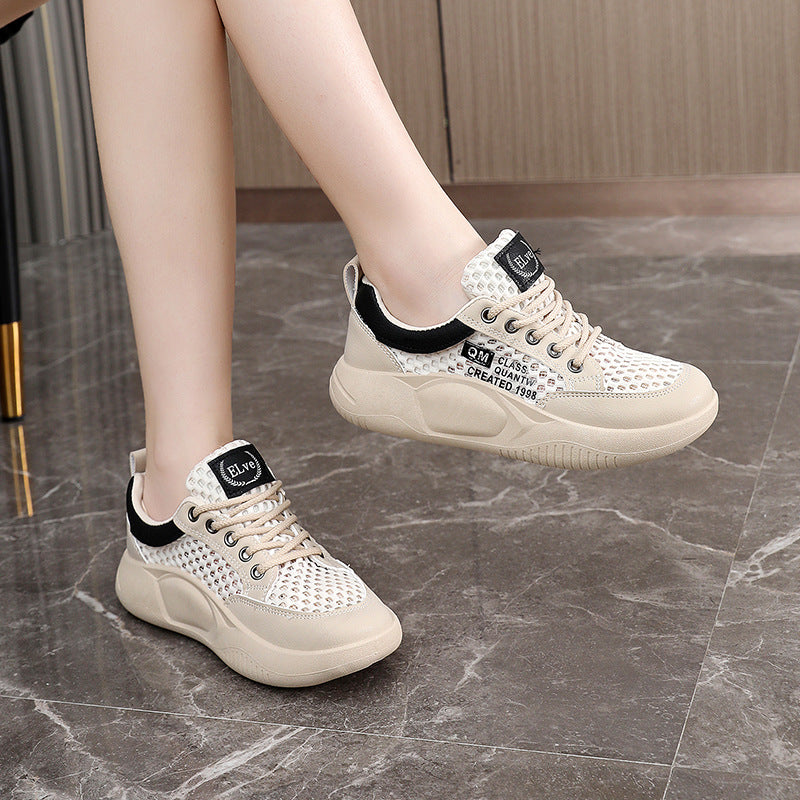 Damen Atmungsaktive Sneakers mit modischem Netzdesign und dämpfender Sohle