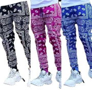 Herren Trendige Jogginghose mit Bandana-Muster Aliams