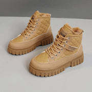 Damen Winterliche High-Top Boots mit kuscheligem Innenfutter und rutschfester Sohle