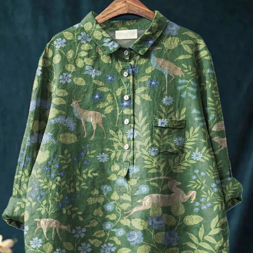 Anita Französische Vintage-Bluse Damen | Elegante Bluse