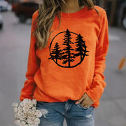 Damen Sweatshirt mit coolem Naturmotiv und lässigem Schnitt