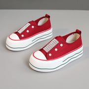 Damen trendige Slip-On Sneakers mit Glitzer-Applikationen