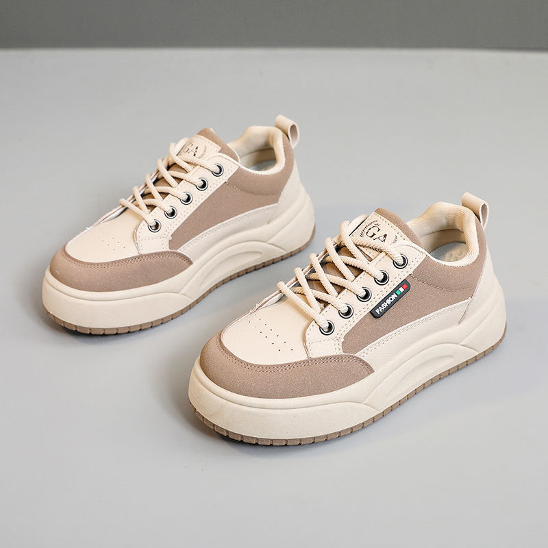 Damen Sportliche Plateau-Sneaker mit atmungsaktivem Mesh-