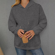 Damen Oversize Kapuzenpullover mit strukturiertem Design