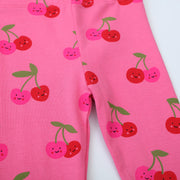 Mädchen Leggings mit fröhlichem Kirschmuster Drune