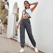 Damen Cargo-Hose im lässigen Stil mit elastischem Bund und praktischen Seitentaschen