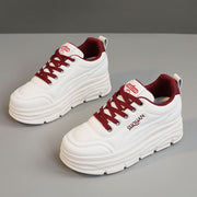 Damen modische Sneaker mit komfortabler Plattform-Sohle