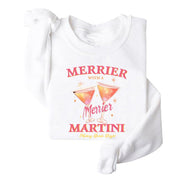 Damen Sweatshirt mit kreativem Cocktailmotiv und lässigem Schnitt