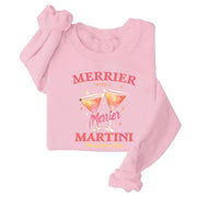 Damen Sweatshirt mit kreativem Cocktailmotiv und lässigem Schnitt