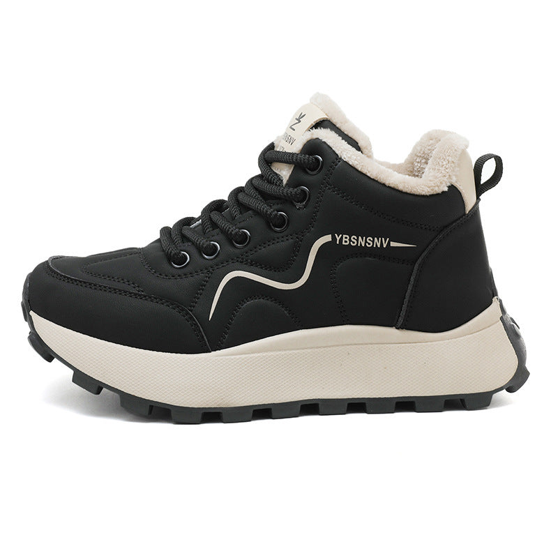Damen Winterliche High-Top Sneakers mit Wärmeisolierung und rutschfester Sohle