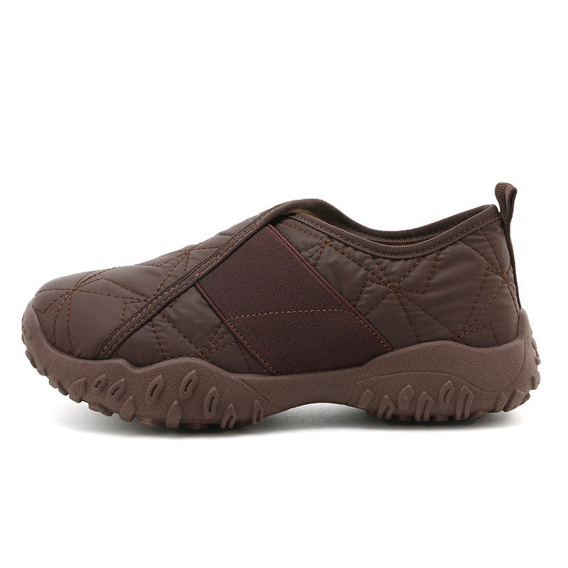 Damen Bequeme Slip-On Sneakers mit rutschfester Sohle und atmungsaktivem Obermaterial