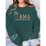 Damen Sweatshirt mit inspirierendem Mama-Aufdruck und bequemer Passform