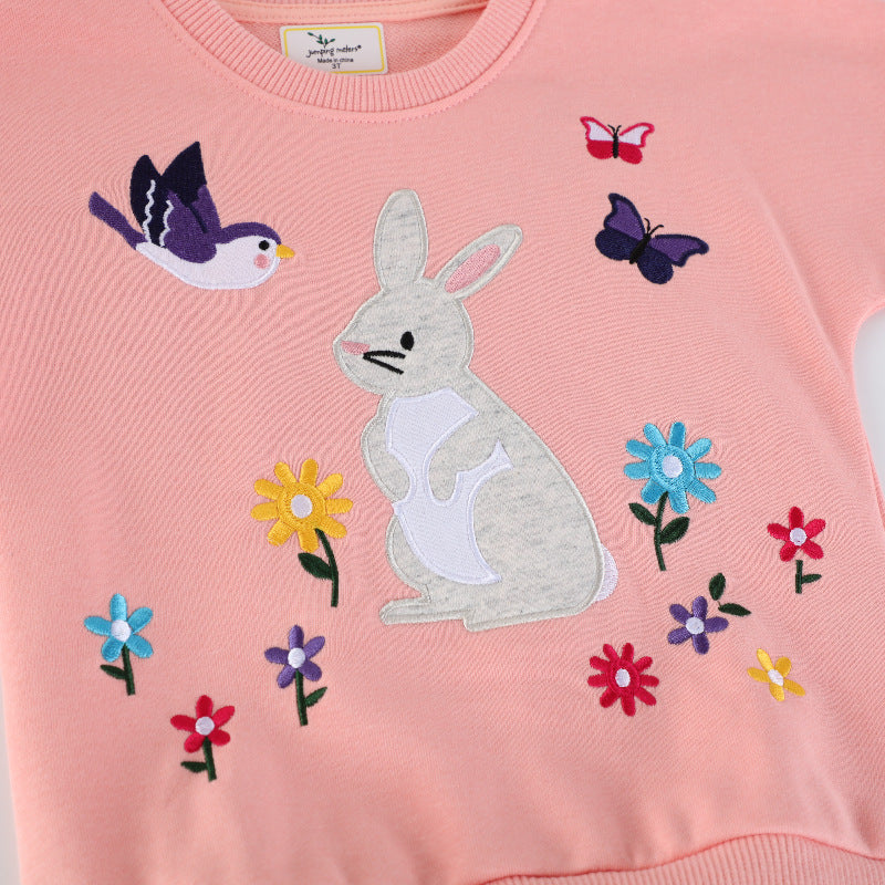 Mädchen Sweatshirt mit Tüllrock und tierischer Applikation Drune