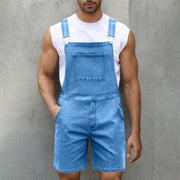 Herren Lässige Denim-Latzhose Heidi-Mode