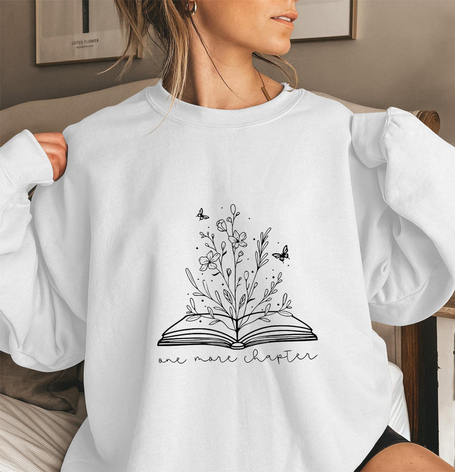 Damen Sweatshirt mit elegantem Blumendesign und inspirierendem Aufdruck
