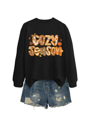 Damen Sweatshirt mit kreativem Herbstdesign und lässigem Schnitt