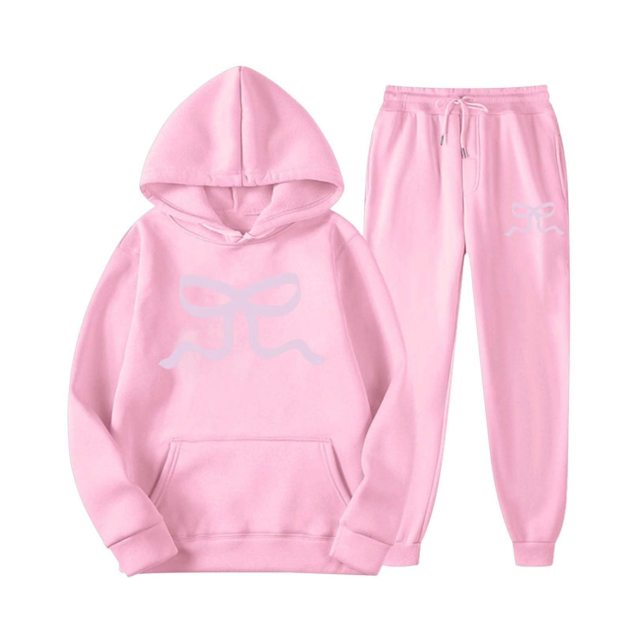 Damen lässiger Hoodie und Jogginghose Set