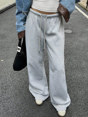 Damen bequeme Sweatpants im weiten Schnitt