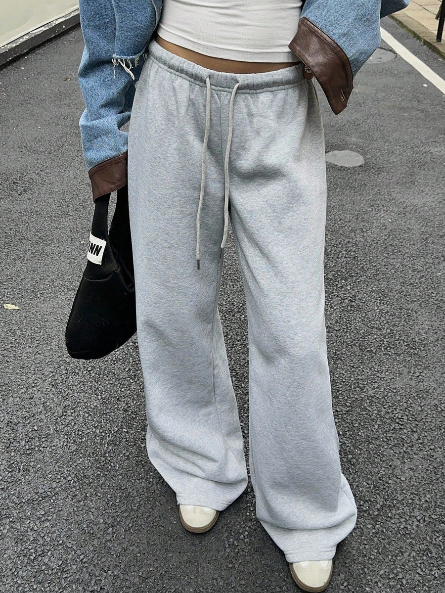 Damen bequeme Sweatpants im weiten Schnitt