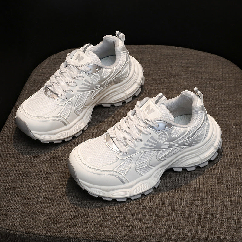 Damen Sportliche Lauf Sneakers mit atmungsaktiver Netzstruktur und dämpfender Sohle