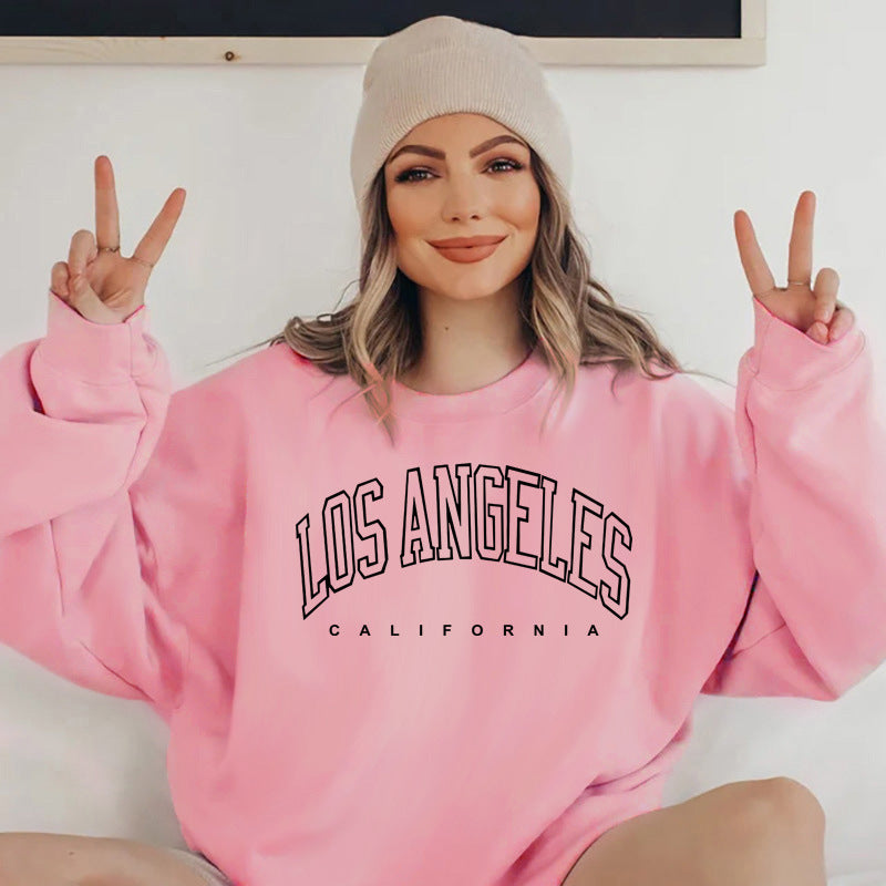 Damen Sweatshirt mit kreativem Schriftzug und lässigem Schnitt