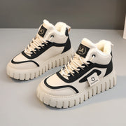 Damen Sportliche High-Top Sneakers mit gefüttertem Innenfutter und rutschfester Laufsohle