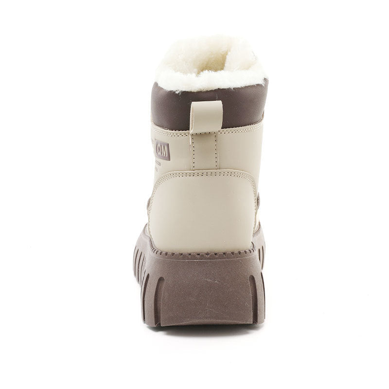 Damen Warmgefütterte Chunky Winterstiefel