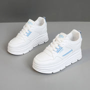 Damen modische Plateau-Sneaker mit dämpfender Sohle und atmungsaktivem Obermaterial