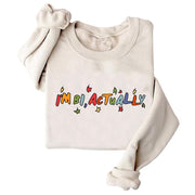 Damen Sweater mit kreativem Druck und lässigem Schnitt