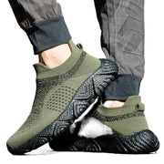 Damen Strick-Sneaker mit hohem Kragen und rutschfester Sohle