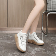 Damen Sportliche High-Top Sneakers mit elastischen Schnürsenkeln