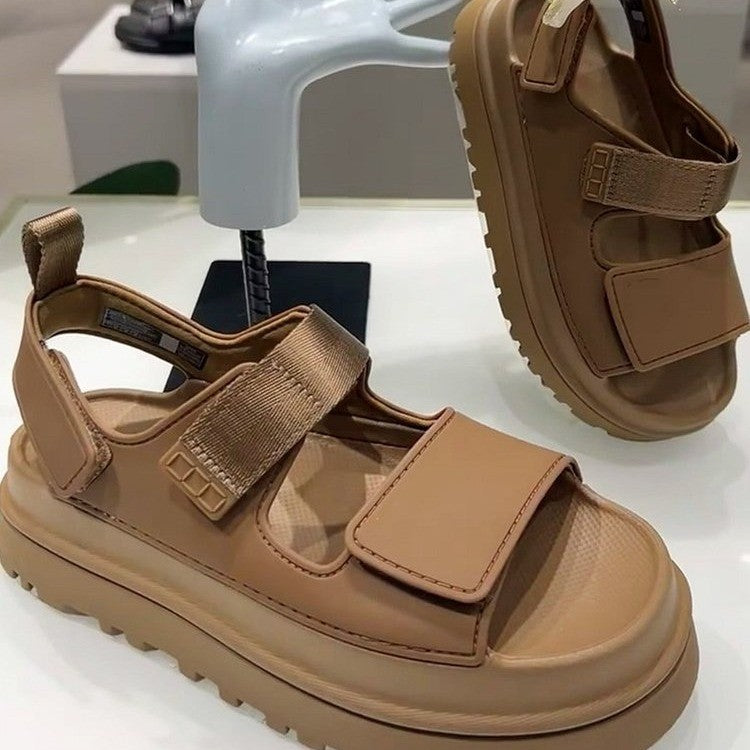 Damen Sportliche Sandalen mit ergonomischem Fußbett und rutschfester Sohle Heidi-Mode