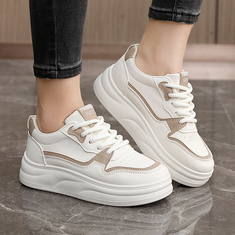 Damen sportliche Chunky Sneakers mit dämpfender Laufsohle und atmungsaktivem Obermaterial