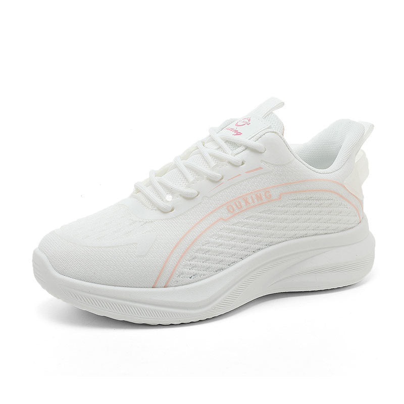 Damen Lauf-Sneaker mit atmungsaktivem Mesh-Obermaterial und dämpfender Sohle