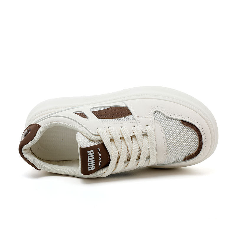 Damen modische Chunky Sneakers mit atmungsaktiver Mesh-Oberfläche und robustem Profil
