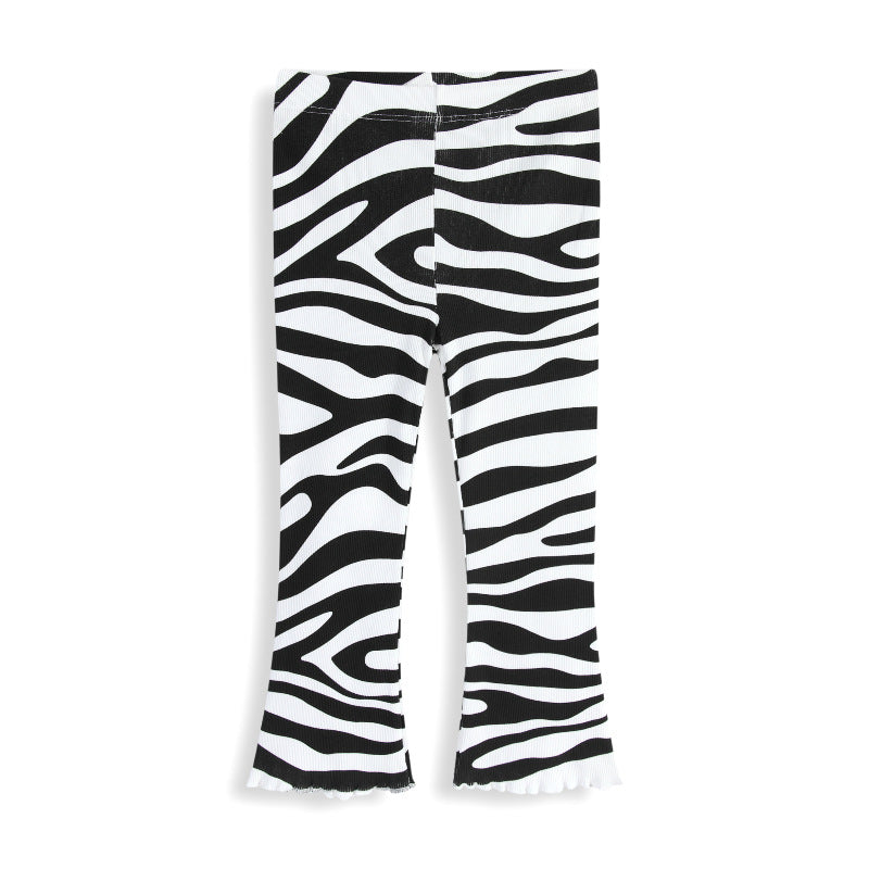 Mädchen Schlagleggings mit aufregendem Zebra-Muster Drune