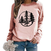 Damen Sweatshirt mit coolem Naturmotiv und lässigem Schnitt