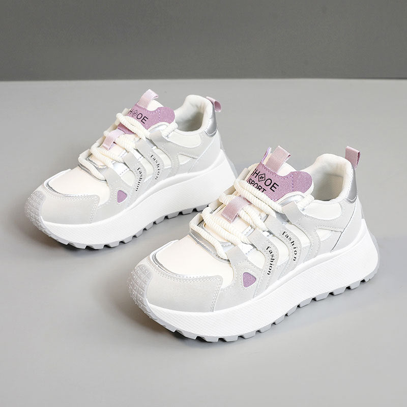 Damen Sportliche High-Top Sneakers mit trendiger Dämpfung und atmungsaktiver Oberflächenstruktur