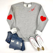 Damen Sweatshirt mit Herzen-Design und lässigem Schnitt