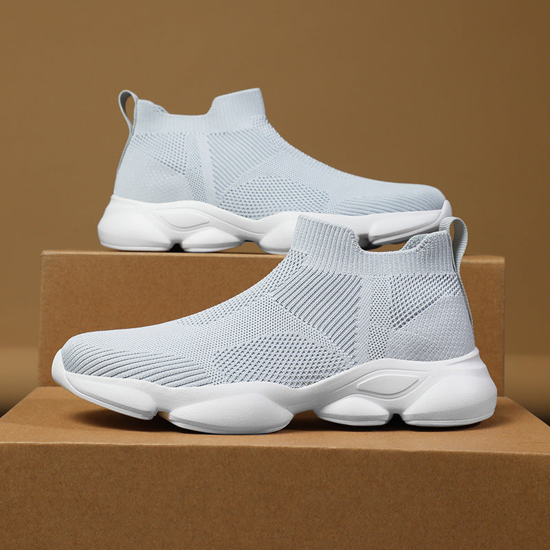 Damen Sportliche Strick-Sneaker mit funktionalem Sohlenprofil