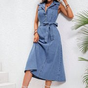 Weiches Denim-Kleid mit Taille-Optimierung für dich